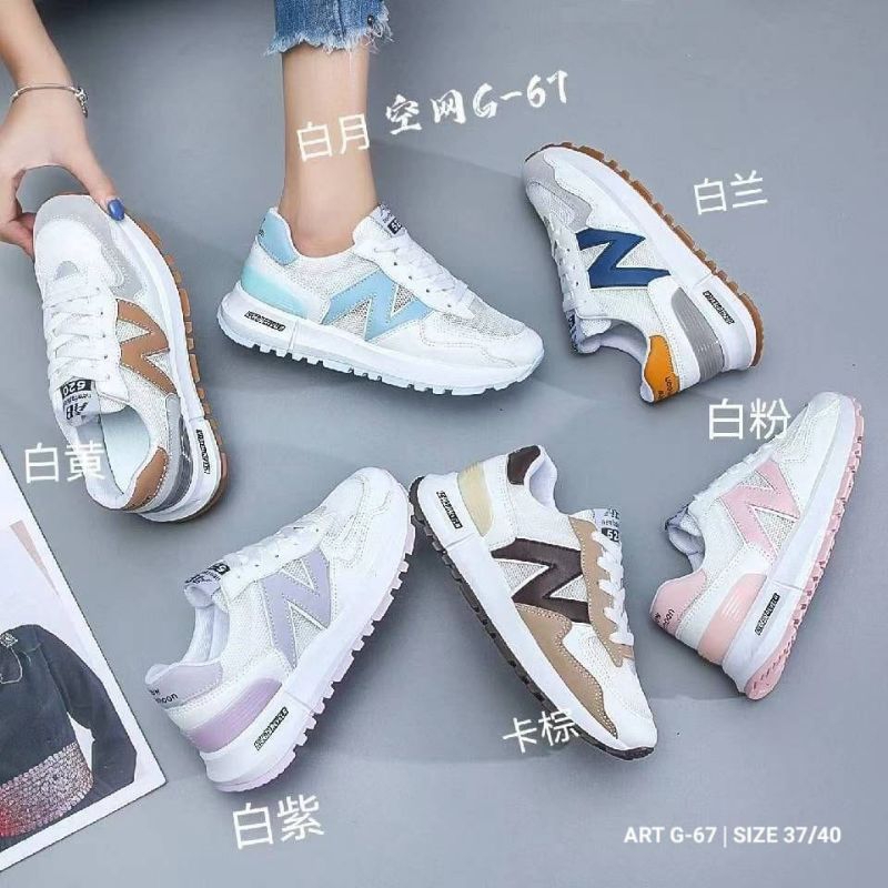 sepatu belbe putih fashion wanita import