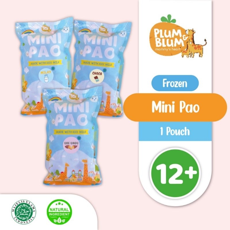 Plumandblum MINI PAO Snack MPASI bayi/ Baby Bun plum and blum / Plum &amp; Blum