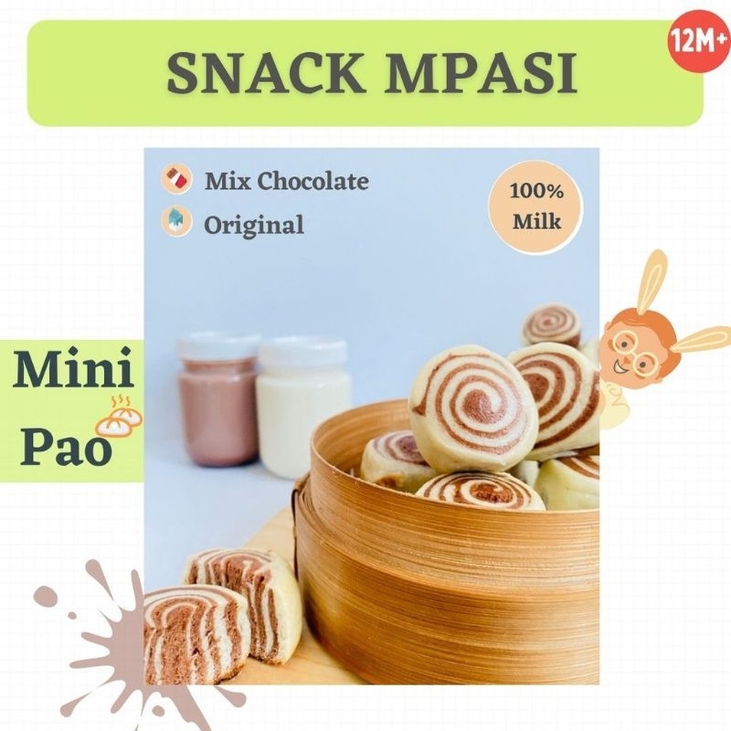 Plumandblum MINI PAO Snack MPASI bayi/ Baby Bun plum and blum / Plum &amp; Blum