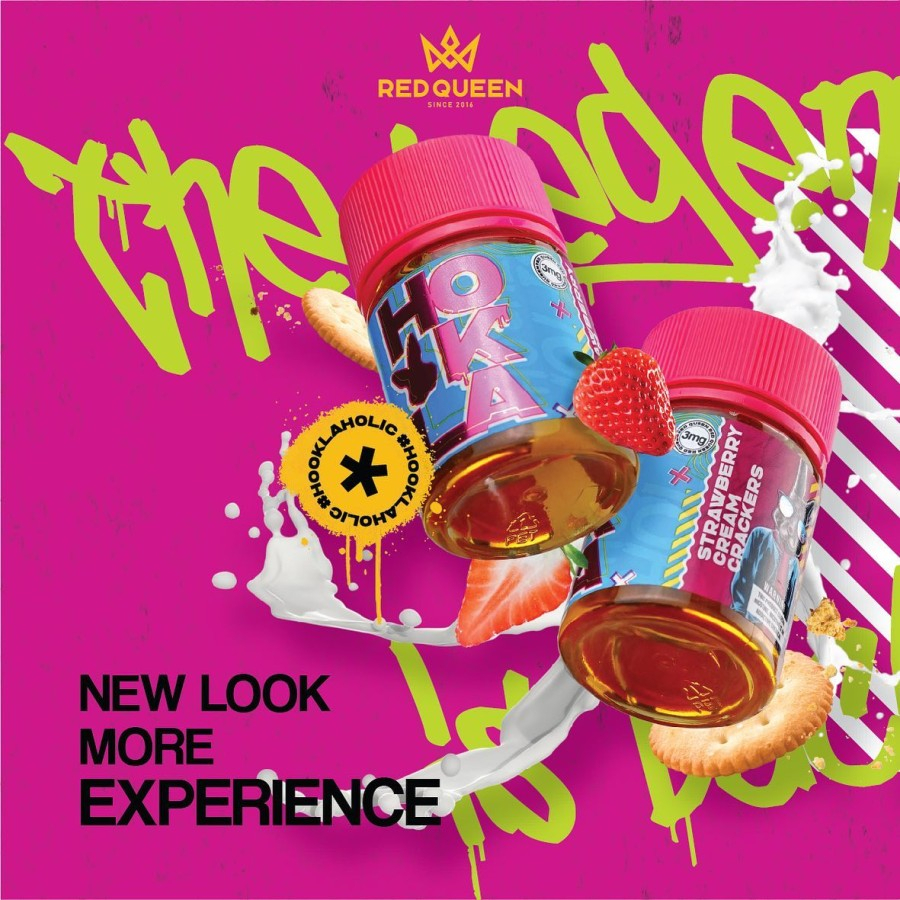 Hookla Strawberry Cream Crackers 60ML by Red Queen