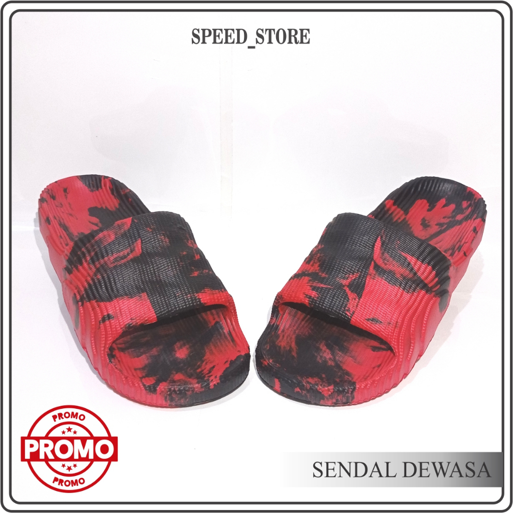 SENDAL DEWASA MOTIF LORENG KEREN / SENDAL DEWASA LAKI LAKI /PRIA