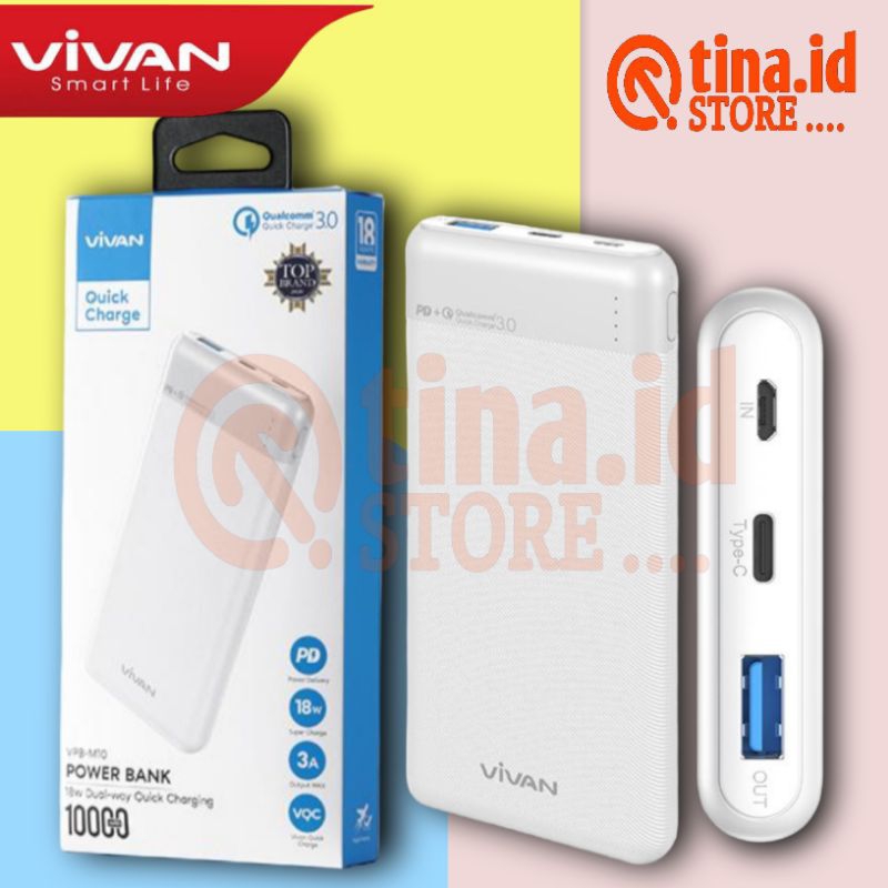 VIVAN PB Powerbank VPB-M10 Fast Charging 10000MAH 3A