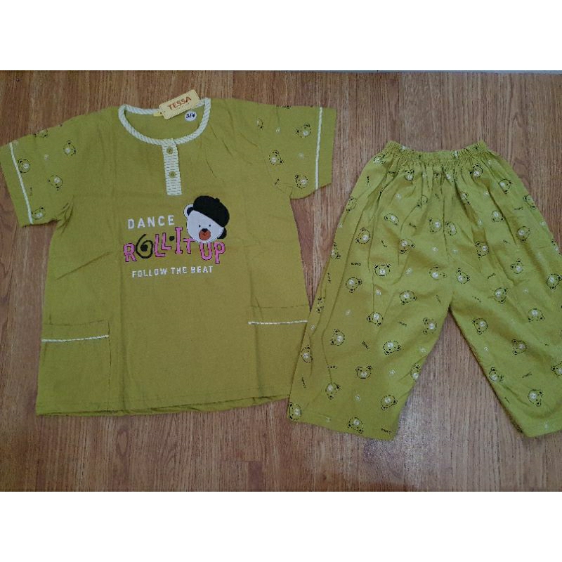 Babydoll tessa baju tidur wanita tessa celana 3/4 piyama tessa ukuran standart ld 100cm