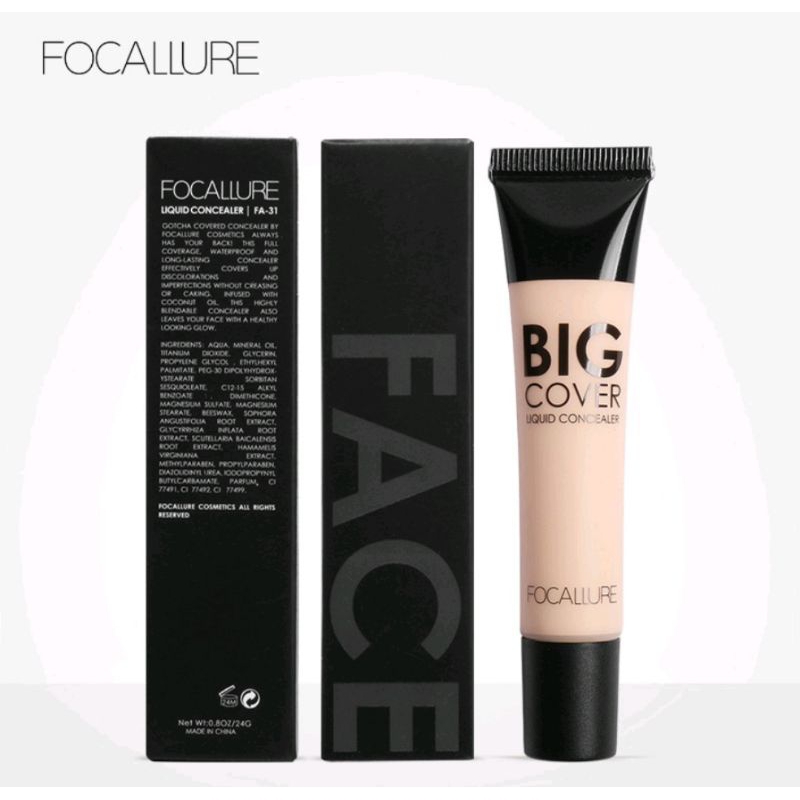 FOCALLURE Big Cover Liquid Concealer FA-31 BPOM Berkualitas