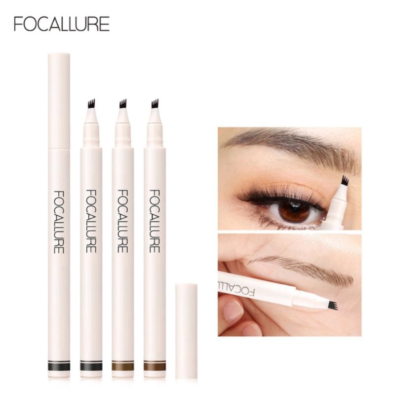 FOCALLURE Pensil Alis waterproof Fluffmax tint eyebrow ink pen FA-161 BPOM Berkualitas