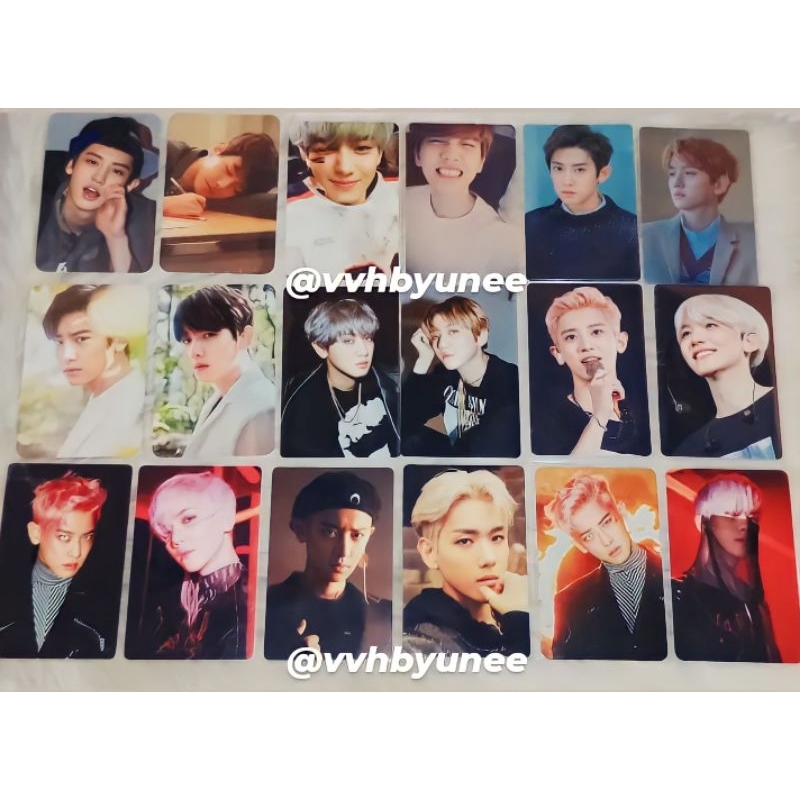 Photocard official Kai PB 1,Sehun Expan,Sehun SOMEBYMI, Chanyeol Nacific,Chen Ls 3,Gold Card 1BV,BBH