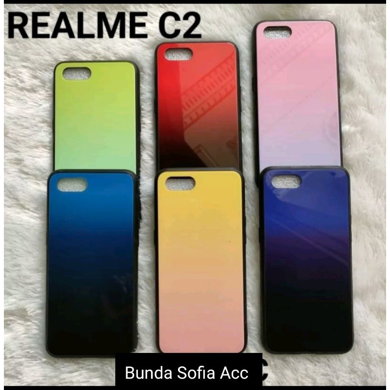 Softcase metalik kilap bahan bagus for Realme C2