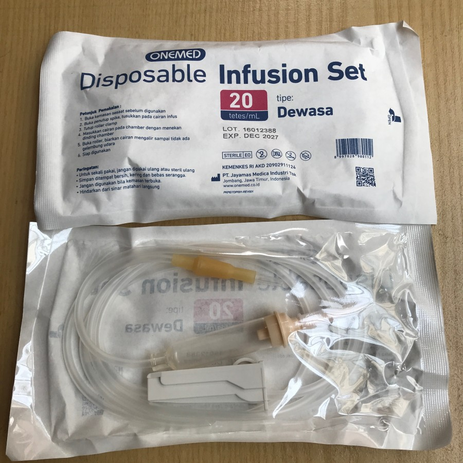 Infus Set Dewasa / Infusion Set Adult / Selang Infus (ECER)