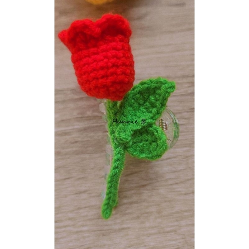 HUNNIE♡ Jedai bunga Tulip RAJUT HANDMADE
