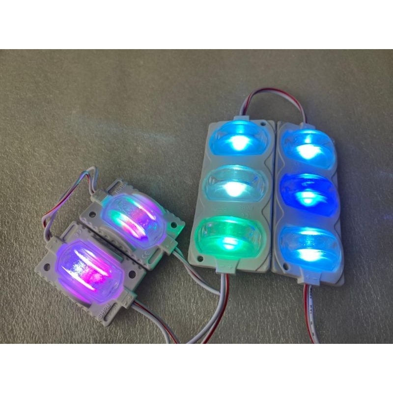 lampu led kolong lampu roda truk bis 24 volt nyala kedip rgb