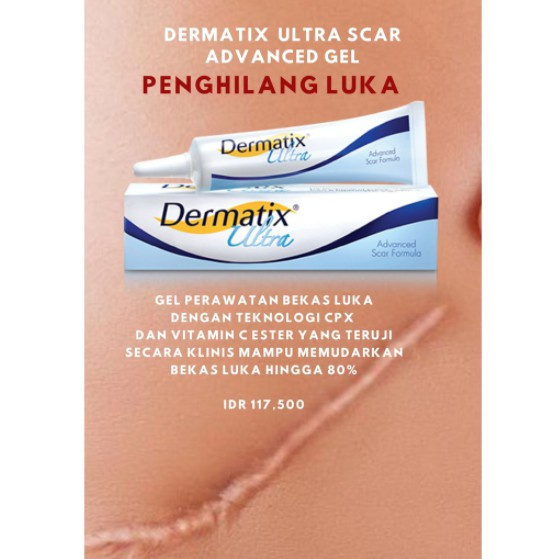 Dermatix Ultra Advanced Scar Gel 15Gr Original 100% Salep Penghilang Bekas Luka Keloid Anti Scar Stretchmark