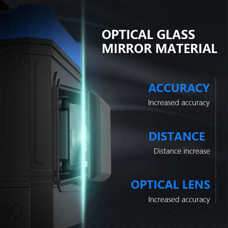 Laser Level 16 Lines/12 Lines/5 Lines 2 baterai Mesin Self Leveling Tingkat Laser Tingkat Laser Sinar Hijau dengan Remot Laser Siku Waterpass Digital Laser 3D High-precision