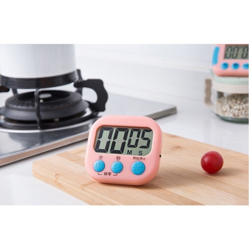 timer masak digital alarm bermagnet