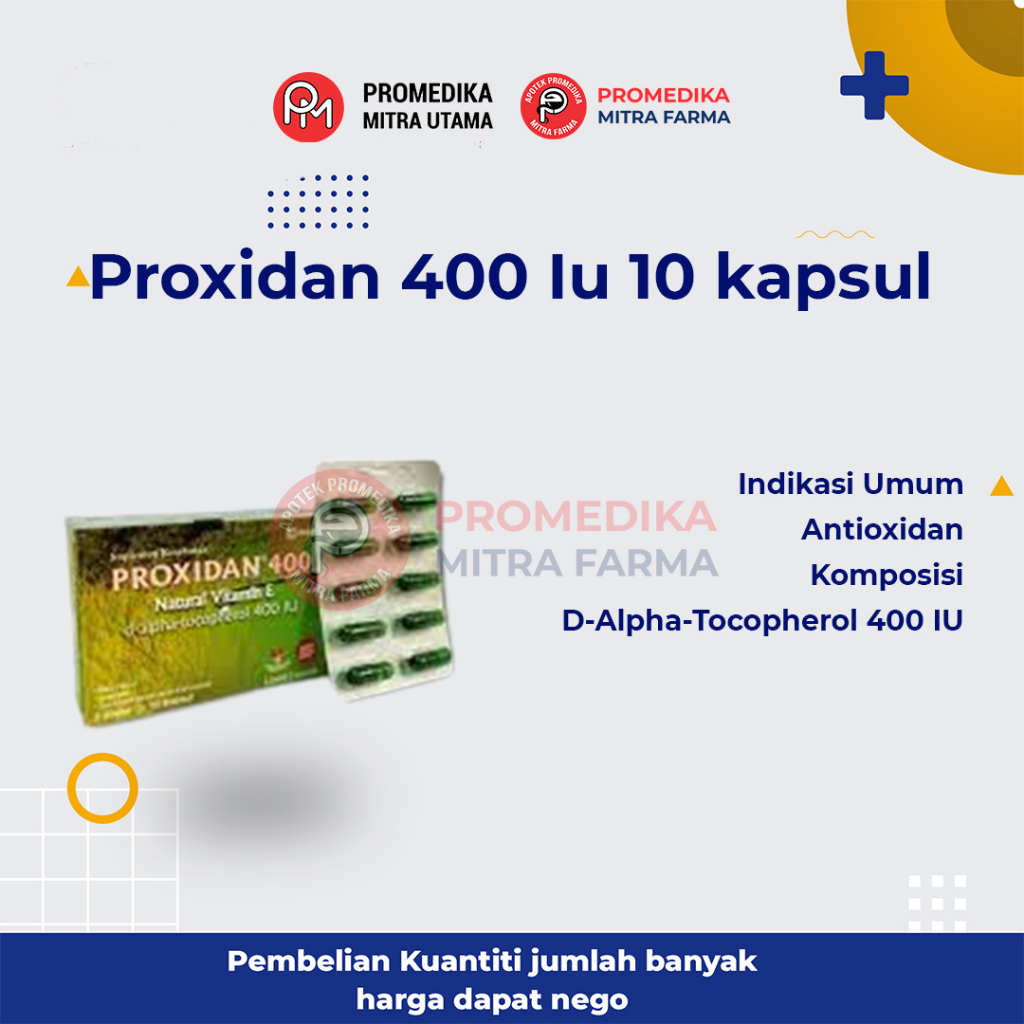 Proxidan 400 Iu 10 kaps / Strip / Natural Vitamin E