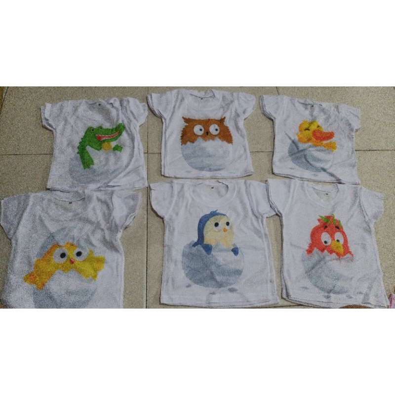 Kaos oblong anak bayi unisex bahan adem