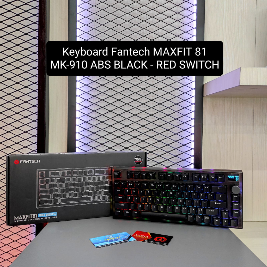 Keyboard Fantech MAXFIT 81 MK-910 BLACK - RED SWITCH