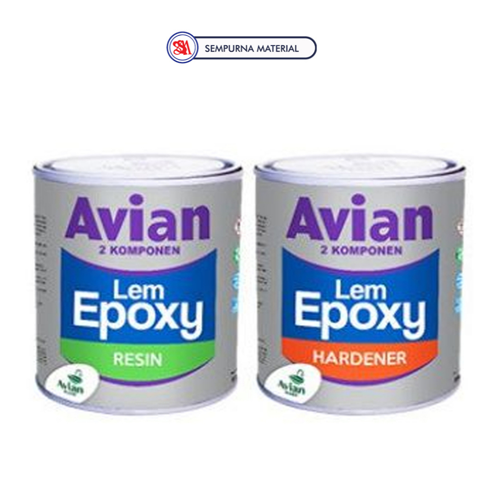 Lem Epoxy Avian Resin / Non - SAG + Hardener ( 2 Komponen ) - Kaleng Besar