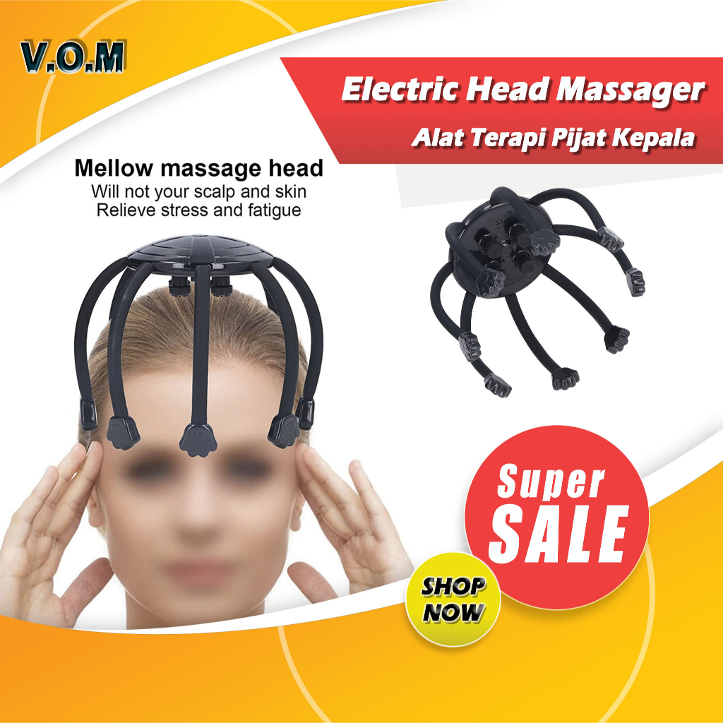 Alat Terapi Pijat Kepala Electric Head Massager Intelligent Head 0893