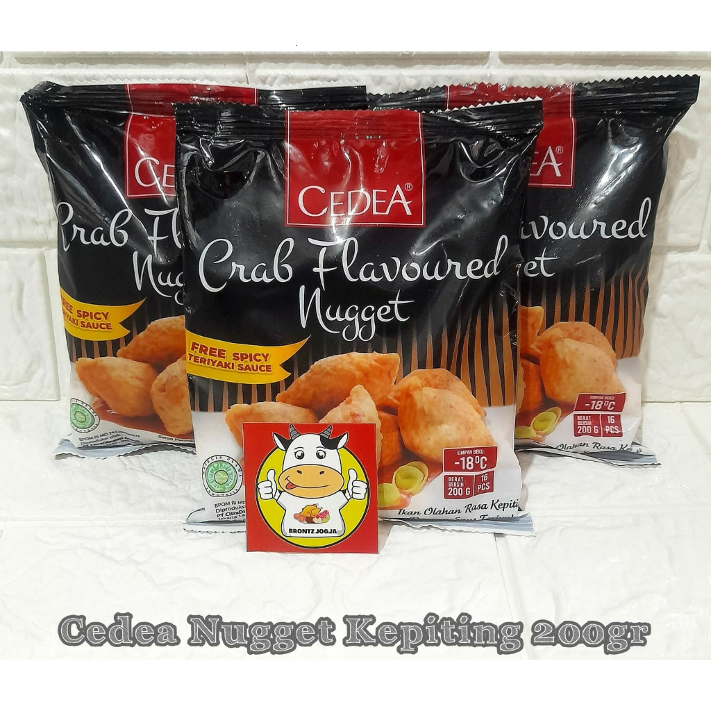 

CEDEA NUGGET KEPITING 200GR - CEDEA CRAB FLAVORED NUGGET - FROZEN FOOD - BRONTZ JOGJA