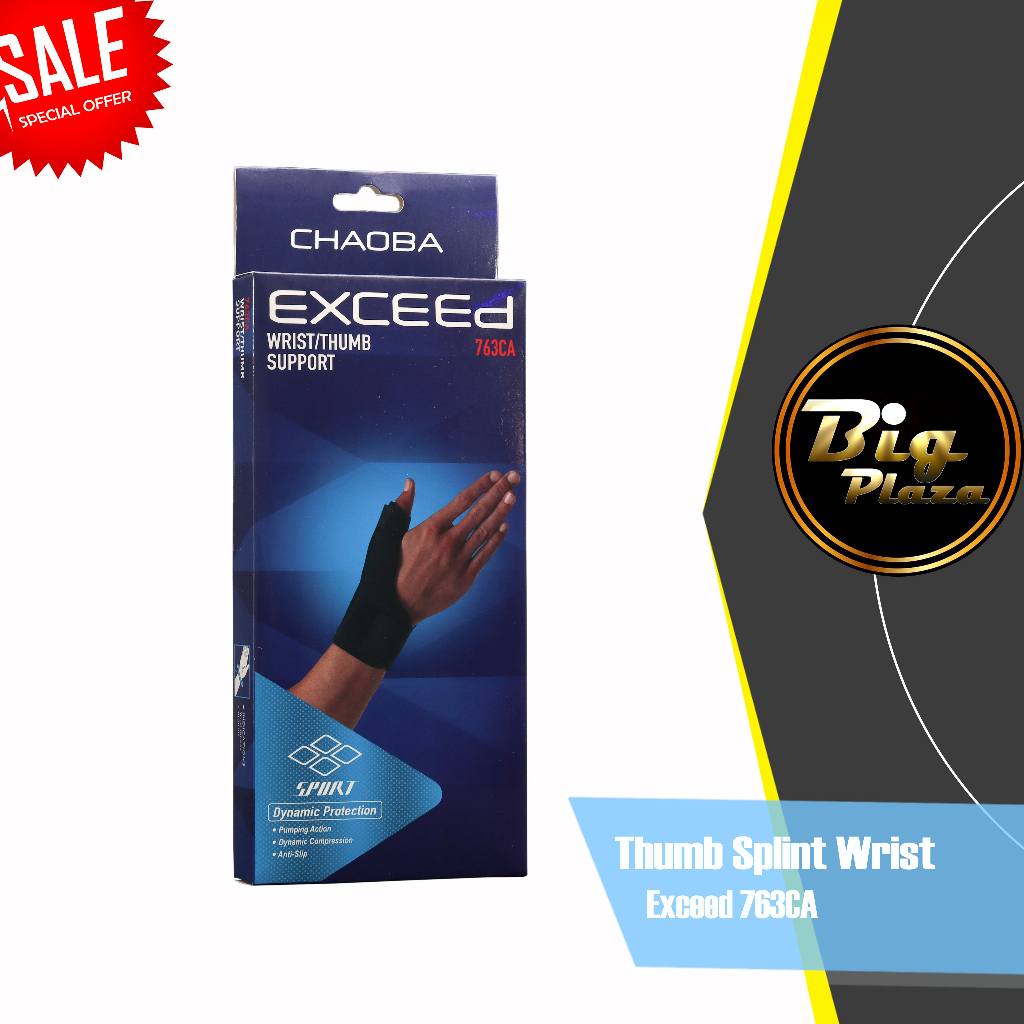 Thumb Splint Wrist De Quervain Support Exceed 763CA Terapi Jempol 0710