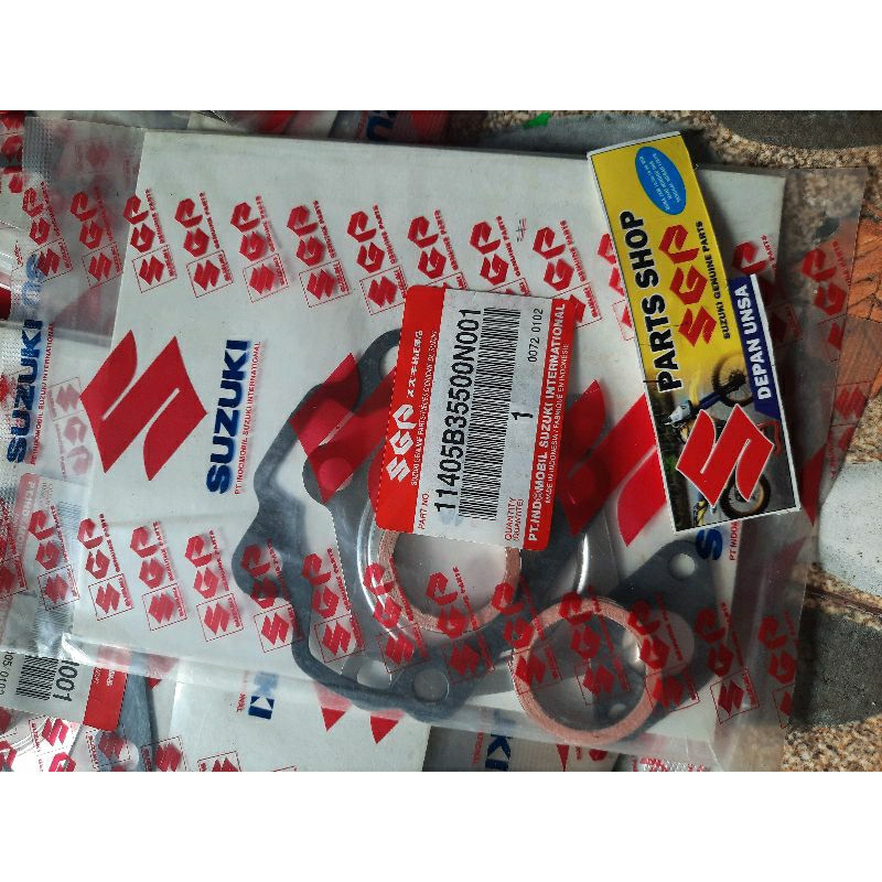 Gasket paking top set paking suzuki RC 100 asli suzuki SGP
