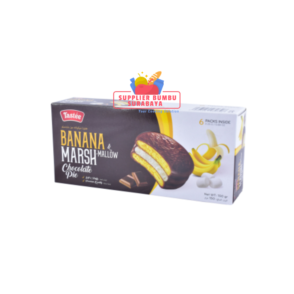 Tastee Marshmallow Chocolate Pie Classic Banana Matcha 150g