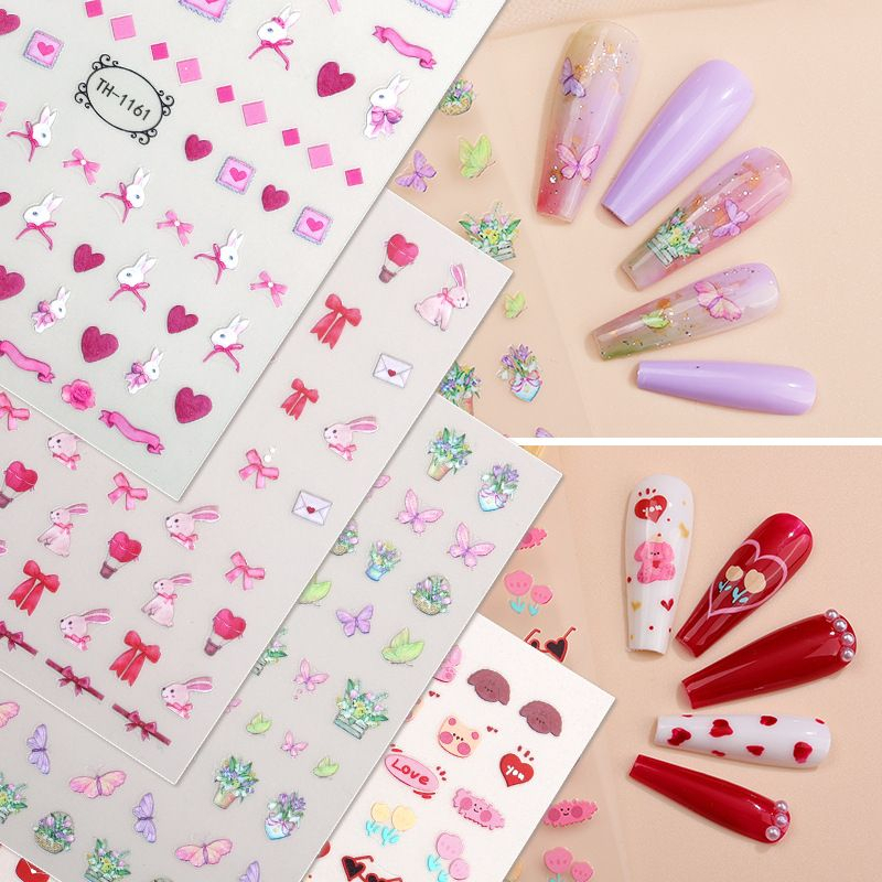 GP Stiker Kuku 3D Motif / Nail Sticker  / Nail Art / Hiasan / Dekorasi
