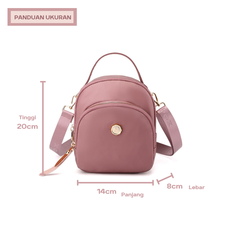 Tas Selempang Wanita COLORFUL FOX 2227 Tas Ransel Wanita Sling Bag Wanita Tas Anti Air WATCHKITE WKOS