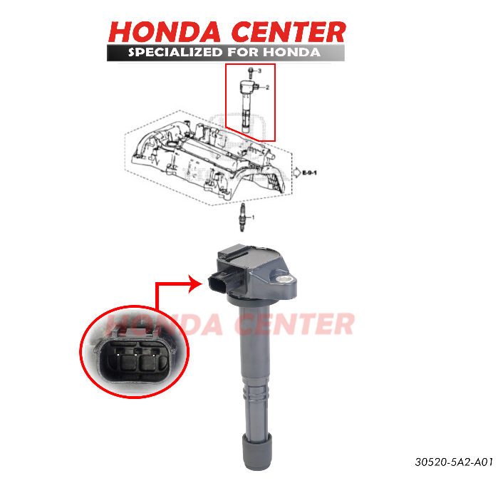 RMX,koil coil pengapian accord cr2 2013 2014 2015 2016 2017 odyssey RC1 2015 2016 2017 2018 2019 2020 2021  30520-5A2-A01