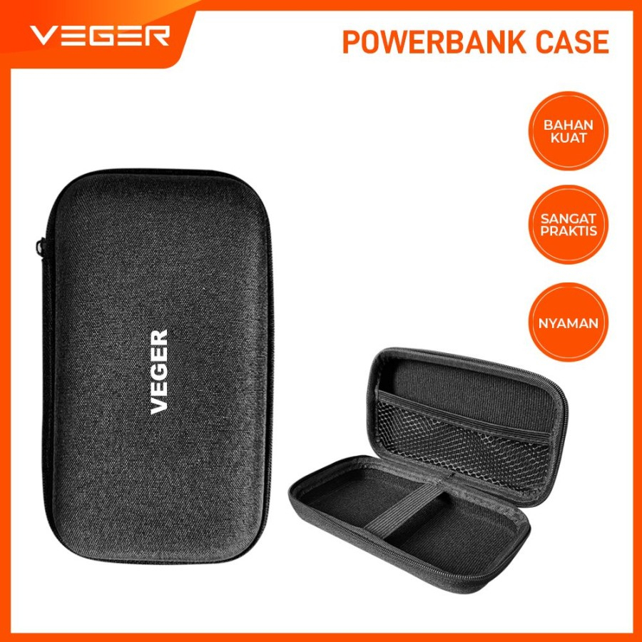 Case Pouch VEGER  Storage Powerbank Cable Gadget Travel Pouch Organizer