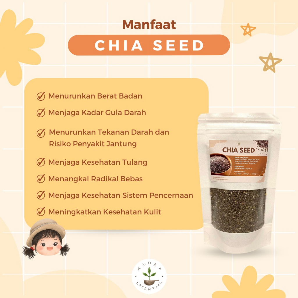 Organic Chia Seed Mexico 100gr - Chia Seed Mexico Organik 100gram