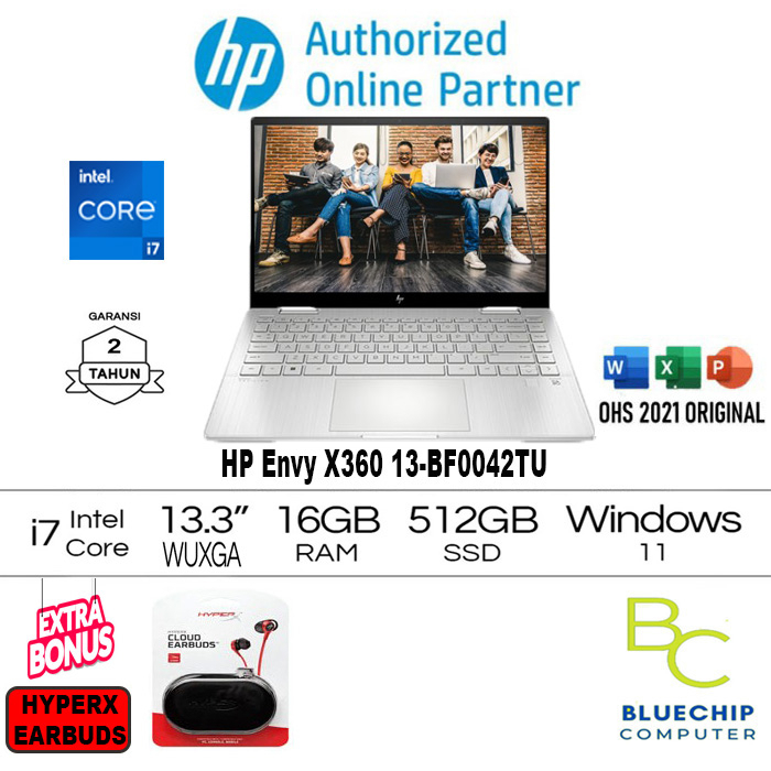 Laptop HP ENVY x360 13-BF0042TU - i7-1250U 16GB 512GB 13,3" TOUCH WIN11H+OHS
