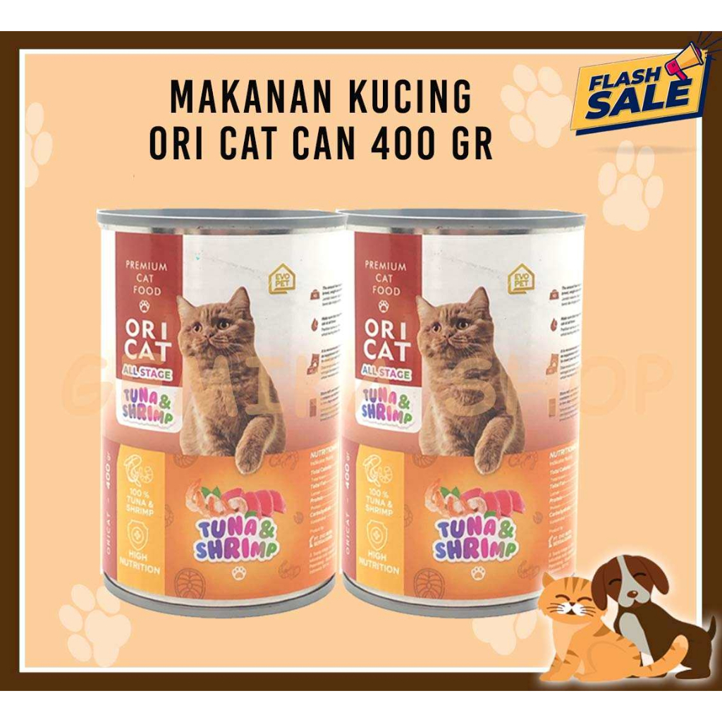 ORI CAT 400GR - MAKANAN KUCING KALENG BASAH