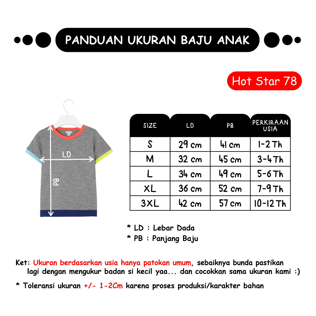 Baju Kaos Oblong Lengan Panjang Anak Laki - Laki &amp; Perempuan Usia  1-12 Tahun Bahan Katun