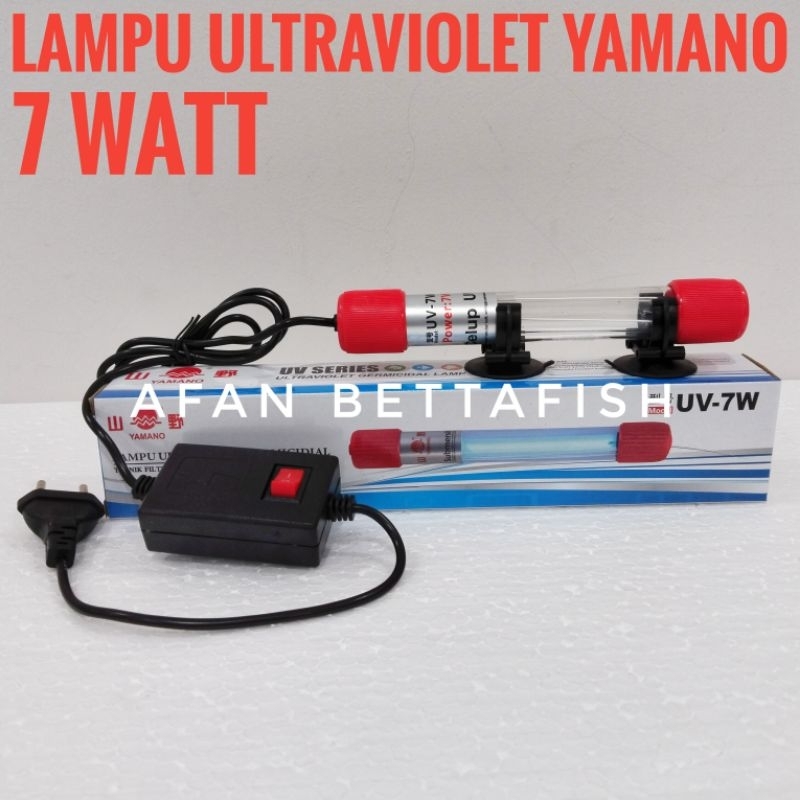 Yamano Ultraviolet Germicidal Lamp UV 7W Lampu Aquarium 7 Watt
