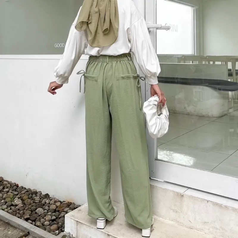 KIMI KULOT CRINKLE HIGHWAIST - Cirebon Cloth | LOOSE PANTS