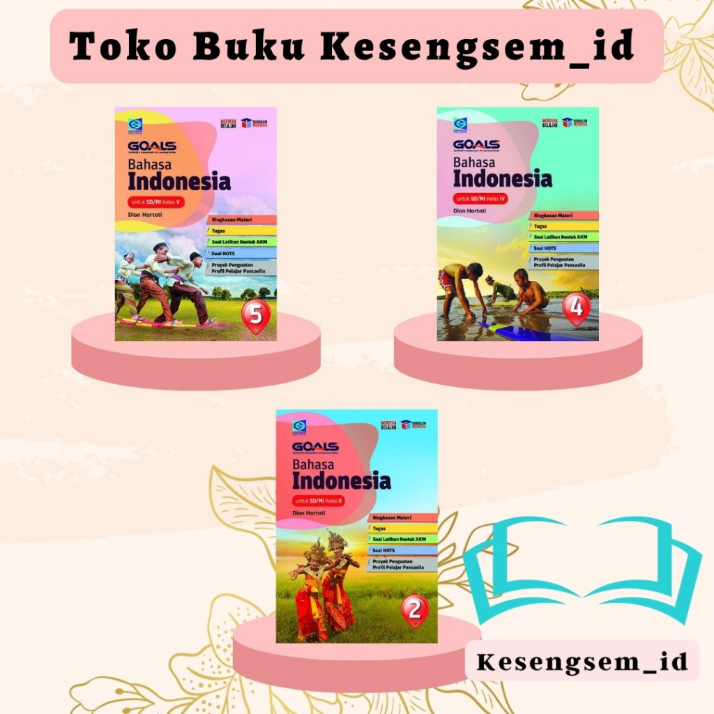 Buku GOALS Bahasa Indonesia Kelas 1, 2, 3, 4, 5, 6 SD/MI Kurikulum Merdeka - Grafindo