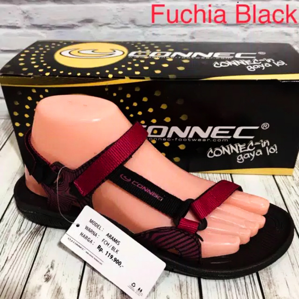 PROMO SANDAL WANITA KEKINIAN CONNEC ARAMIS 100% BARU