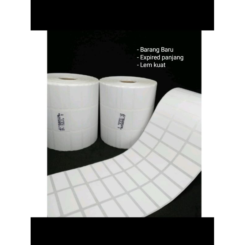 

LABEL STIKER BARCODE 33x15 3LINE ISI DIJAMIN PAS | EXPIRED PANJANG