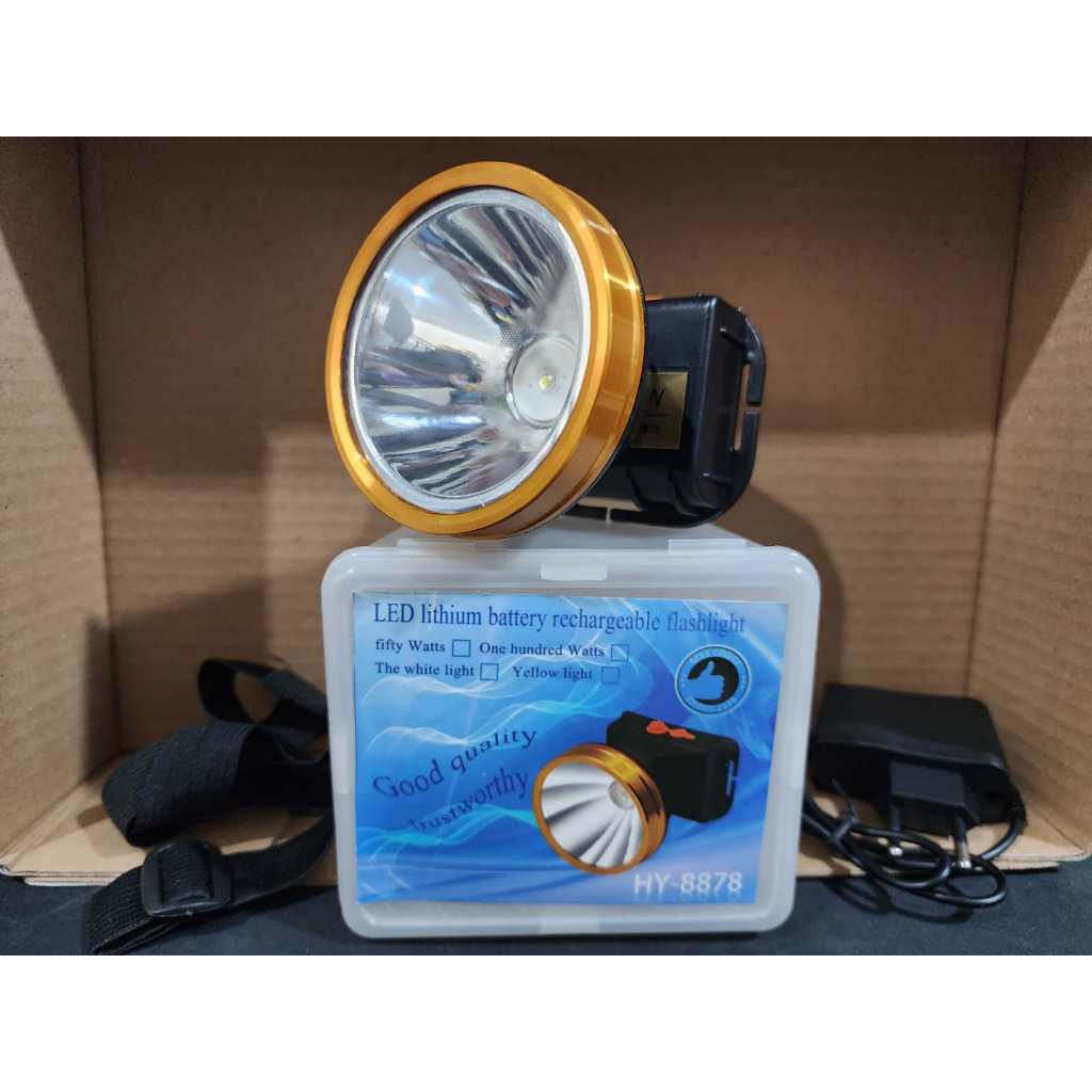 TERBARU!! Senter Kepala LED HY-8878 /  Senter Kepala Camping Super Terang