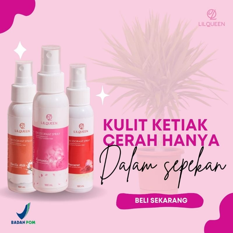 Lilqueendeospray/deodorant tawas/tawas cair/deodorant premium
