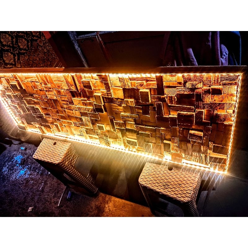 HIASAN DINDING KAYU RUSTYC wood slice / wood slice ukuran / hiasan dinding wood slice / wood slice