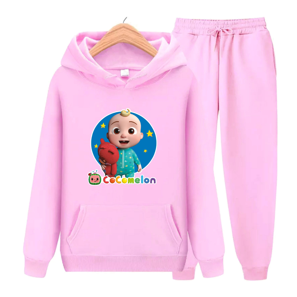 FenishaStore Setelan Sweater Hoodie Anak COCOMELON Usia 4-13+Tahun Bisa Bayar Ditempat COD