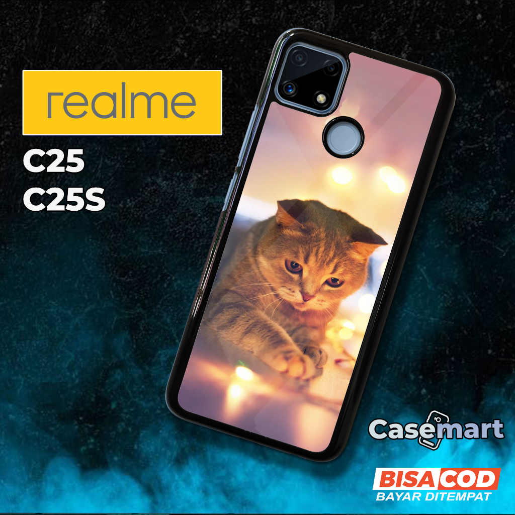 Case Realme C25 C25S [MEOW] Casing Hp Realme C25 C25S CASEMART Case Hp REALME Custom Case Foto Kesin