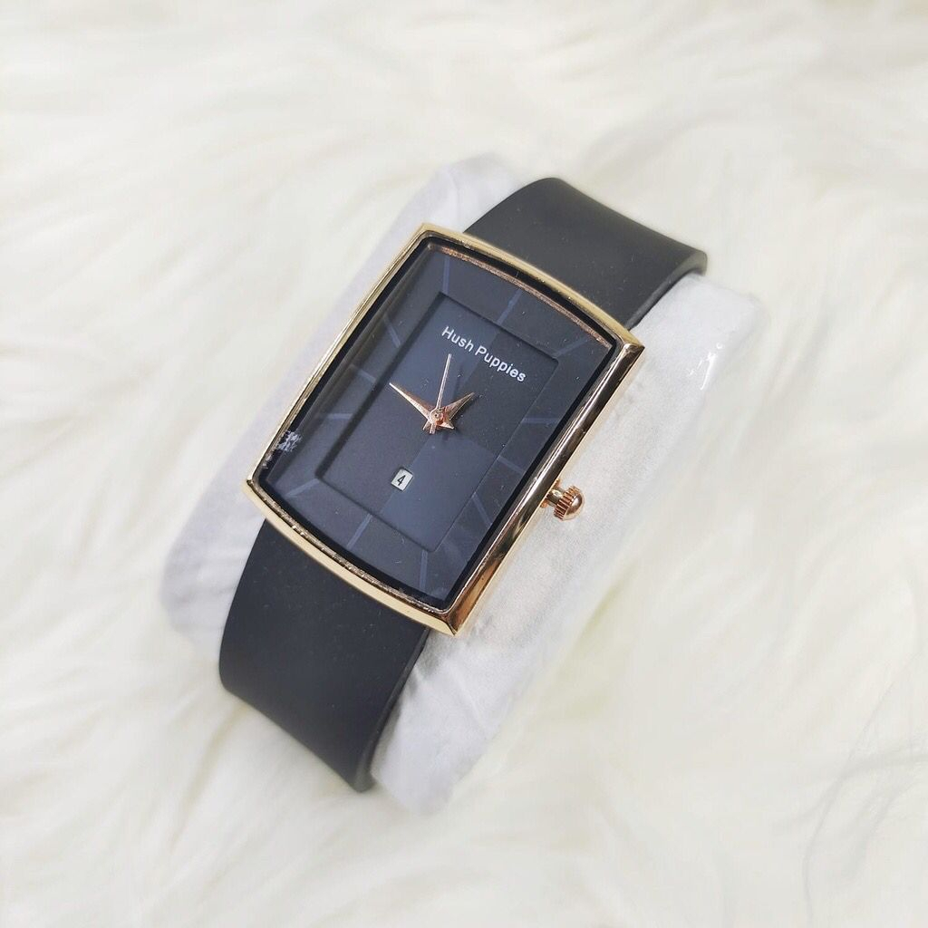 (kw) (COD) Jam Tangan Wanita Korea Anak Perempuan Cewek Tanggal Aktif Strap Rubber HP-7651