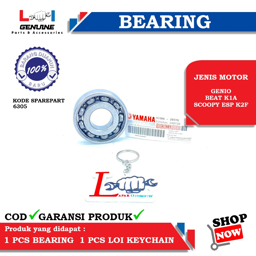 -LOI- BEARING LAHER 6305 &amp; LAHER 6305z BEARING KRUK AS