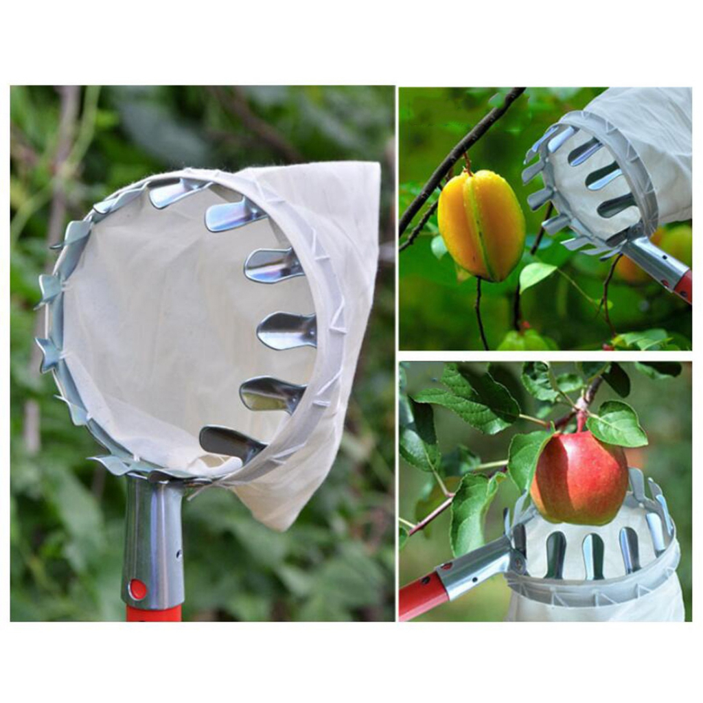 Jaring Pemetik Buah Net Fruit Picker Collection Head - HM16 - Silver