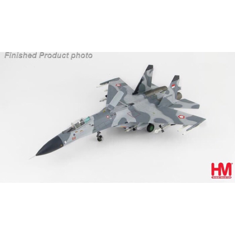 Diecast Pesawat Tempur Sukhoi SU-27 TNI AU 1/72 By Hobby Master