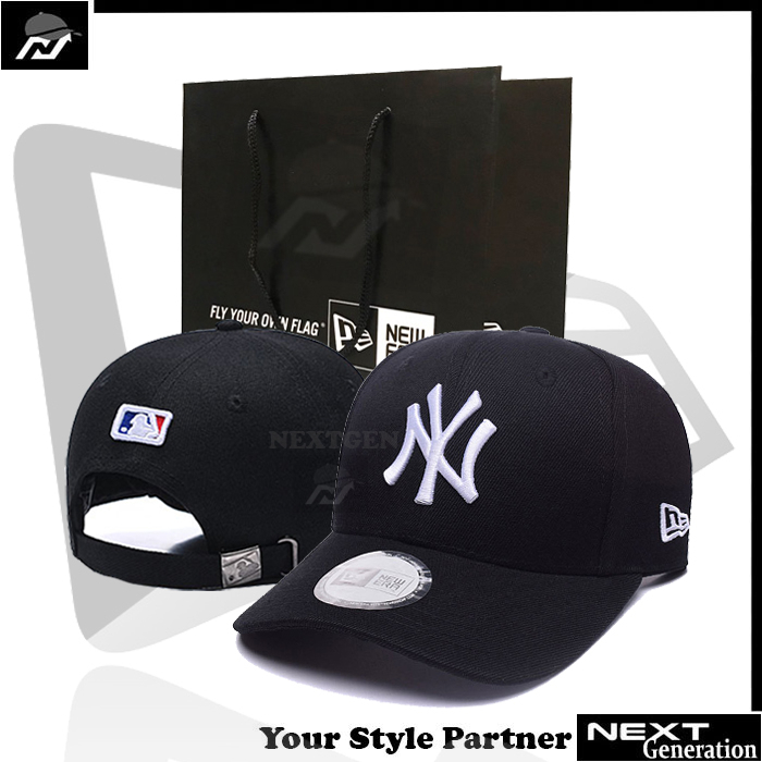 Topi NY Yankees Black White Premium Import/Topi Baseball Premium Import/Topi Import