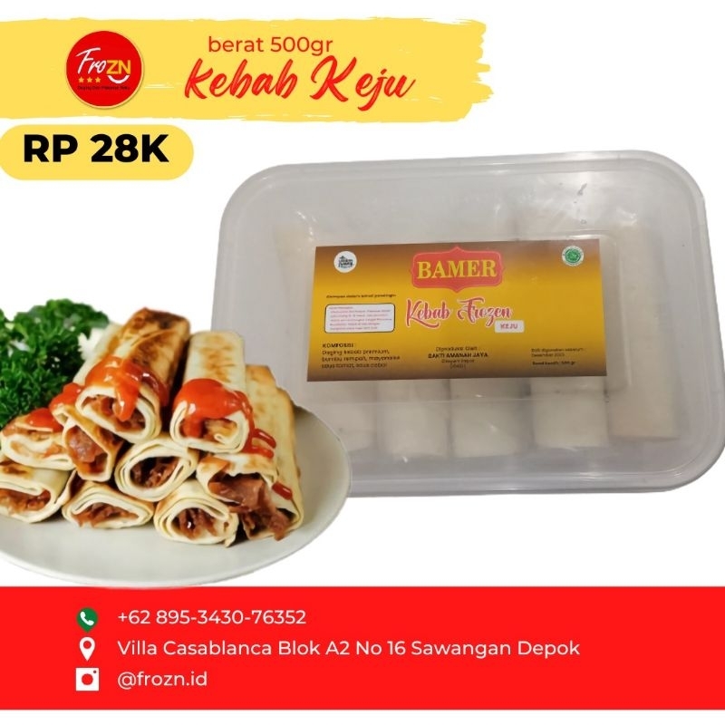 

Kebab Mini Kebab Frozen Kebab Daging 500gr